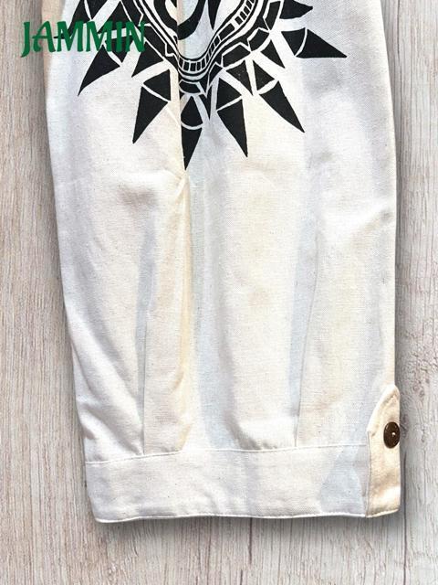 ホルスの目パンツ 生成 白 アジアン ホルス エジプト 魔除け ホルスの目 < 女性ファッション  ホルスの目パンツ 生成 白 アジアン ホルス エジプト 魔除け ホルスの目 < 女性ファッションの