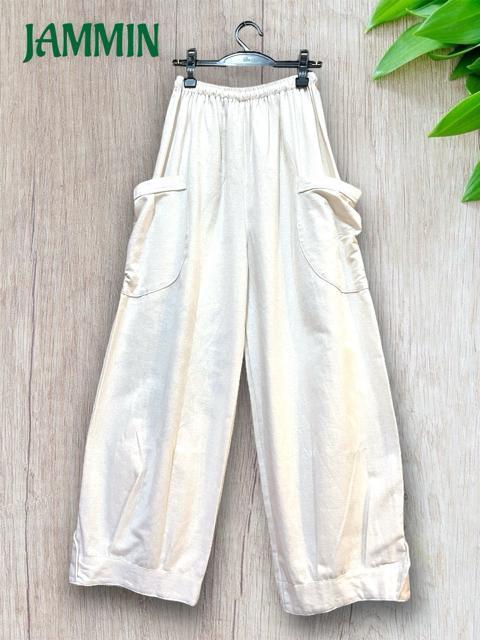 ホルスの目パンツ 生成 白 アジアン ホルス エジプト 魔除け ホルスの目 < 女性ファッション  ホルスの目パンツ 生成 白 アジアン ホルス エジプト 魔除け ホルスの目 < 女性ファッションの