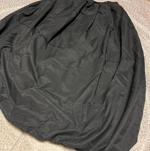 バルーン ロング丈スカート 裏地付き フレア ブラック 大きいサイズ < 女性ファッション バルーン ロング丈スカート 裏地付き フレア ブラック 大きいサイズ < 女性ファッションの