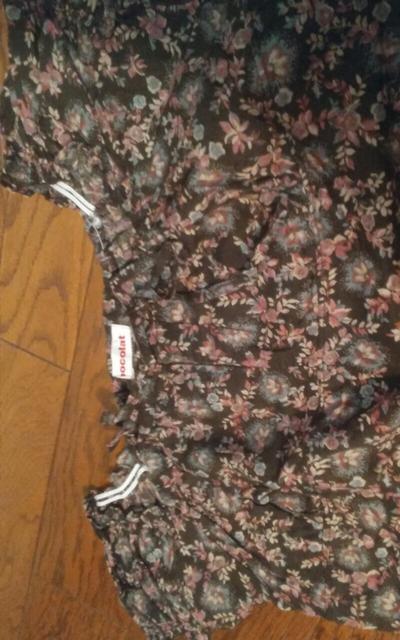 Chocolat ブラウン 花柄 美品 Mサイズ < 女性ファッション  Chocolat ブラウン 花柄 美品 Mサイズ < 女性ファッションの