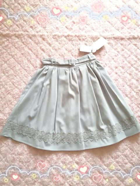 新品☆プライムパターン*ウエストベルトレースフレアスカート < ブランド  新品☆プライムパターン*ウエストベルトレースフレアスカート < ブランドの