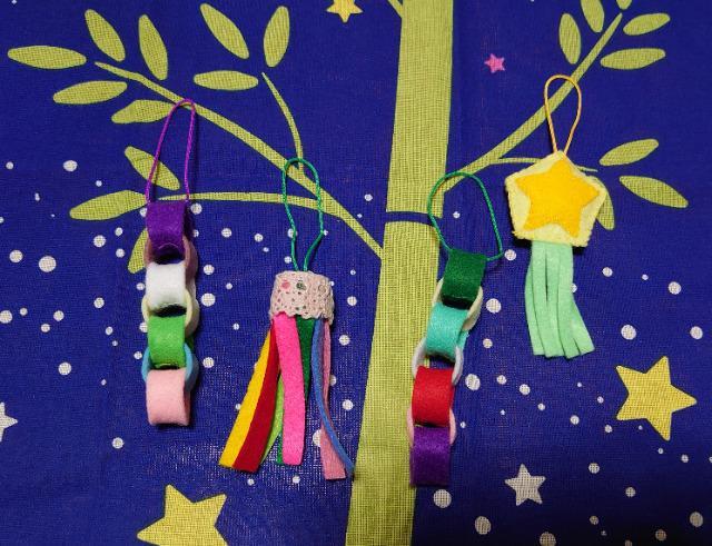 【定形外送料無料】ハンドメイド♪フェルト七夕飾り☆ミ★13点セット★ < ペット/手芸/園芸  【定形外送料無料】ハンドメイド♪フェルト七夕飾り☆ミ★13点セット★ < ペット/手芸/園芸の