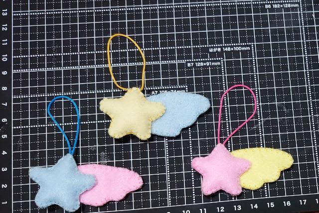 【定形外送料無料】ハンドメイド♪フェルト七夕飾り☆ミ★13点セット★ < ペット/手芸/園芸  【定形外送料無料】ハンドメイド♪フェルト七夕飾り☆ミ★13点セット★ < ペット/手芸/園芸の