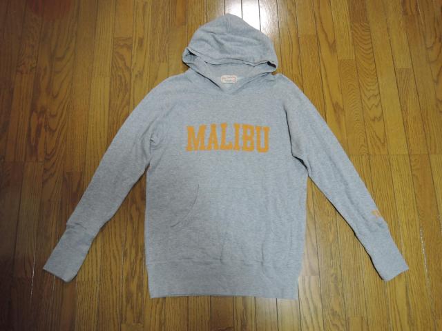 TMT MALIBU LOGO パーカー S 灰 薄手 マリブロゴ カットソー BIG HOLIDAY MALIBU < ブランド  TMT MALIBU LOGO パーカー S 灰 薄手 マリブロゴ カットソー BIG HOLIDAY MALIBU  < ブランドの