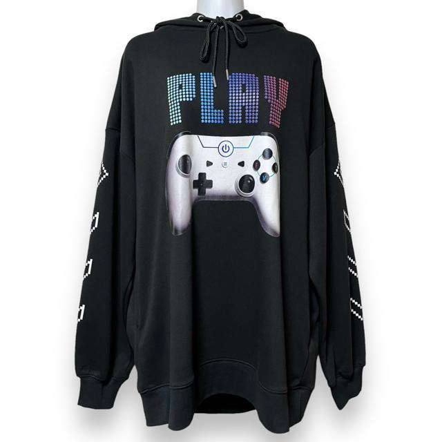 【新品/LISTEN FLAVOR】猫耳付ゲーミングフーディー < ブランド  【新品/LISTEN FLAVOR】猫耳付ゲーミングフーディー < ブランドの