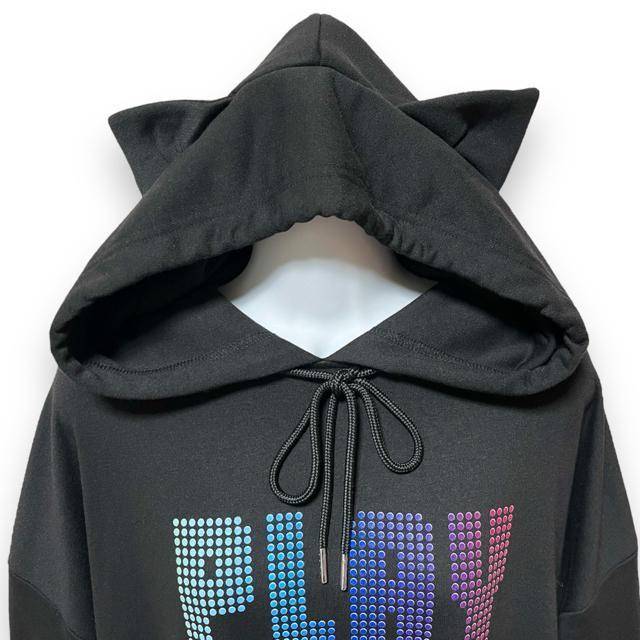 【新品/LISTEN FLAVOR】猫耳付ゲーミングフーディー < ブランド  【新品/LISTEN FLAVOR】猫耳付ゲーミングフーディー < ブランドの