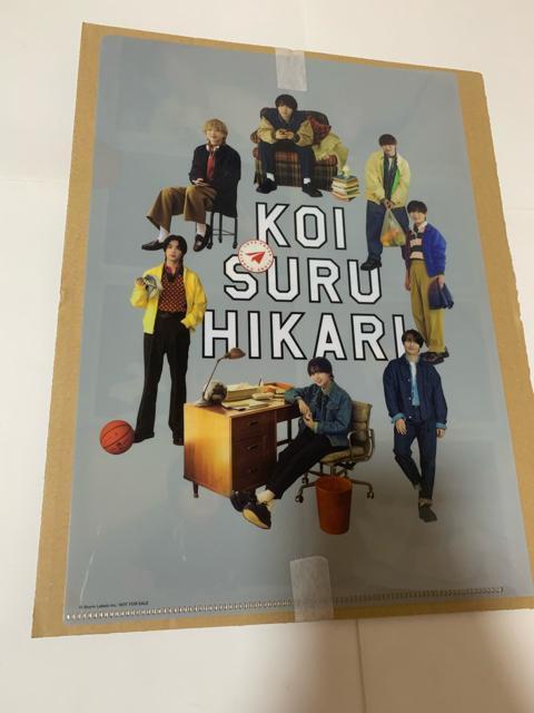 なにわ男子 クリアファイル コイスルヒカリ特典 < タレントグッズ なにわ男子 クリアファイル コイスルヒカリ特典 < タレントグッズの