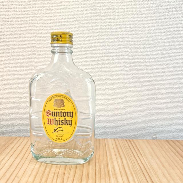 サントリー ウイスキー角ミニボトル |空き瓶|DIY|インテリア|工作 < インテリア/ライフ  サントリー ウイスキー角ミニボトル |空き瓶|DIY|インテリア|工作 < インテリア/ライフの
