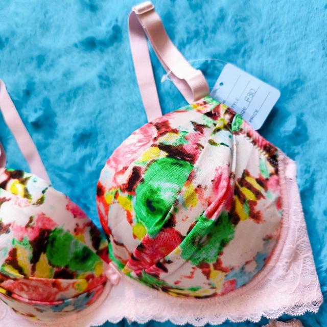 激カワッ。。。F80×LL。。フラワー柄ブラジャー&ショーツセット。。グラマー大きいサイズピンク花柄 < 女性ファッション  激カワッ。。。F80×LL。。フラワー柄ブラジャー&ショーツセット。。グラマー大きいサイズピンク花柄 < 女性ファッションの