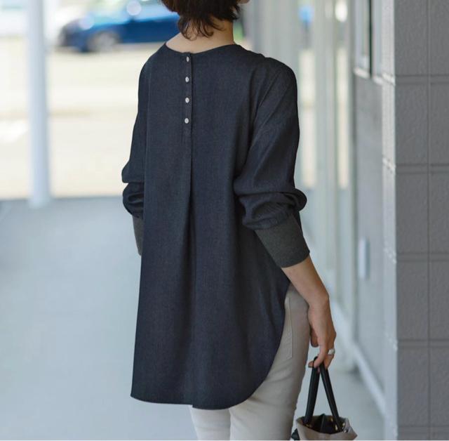 ���p�V�I�[�l���������傫�߁��ȍ��f�j���u���E�X�`���j�b�N���C���f�B�S��M�� �� �����t�@�b�V������ 