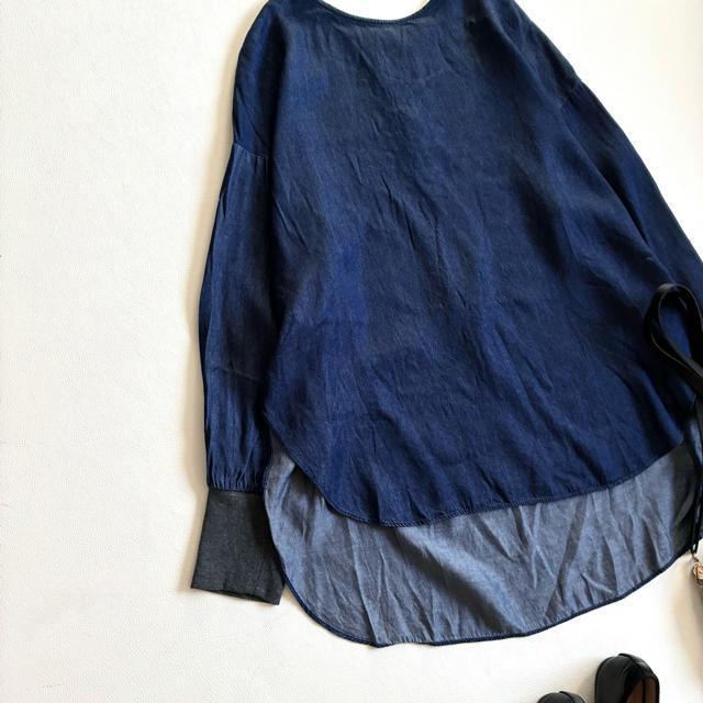 ���p�V�I�[�l���������傫�߁��ȍ��f�j���u���E�X�`���j�b�N���C���f�B�S��M�� �� �����t�@�b�V������ 