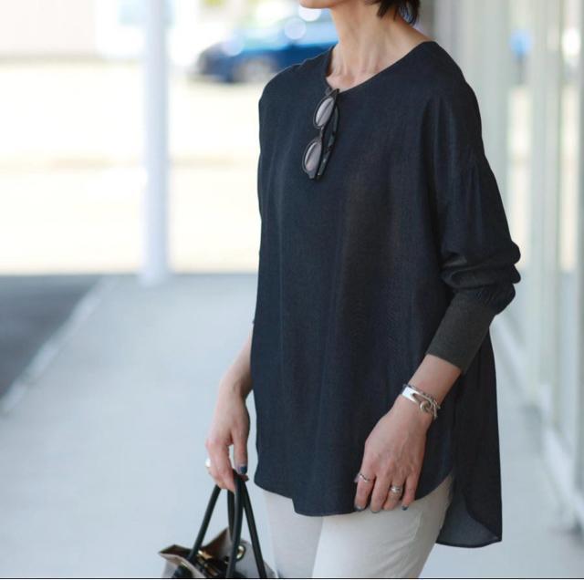 ���p�V�I�[�l���������傫�߁��ȍ��f�j���u���E�X�`���j�b�N���C���f�B�S��M�� �� �����t�@�b�V������ 