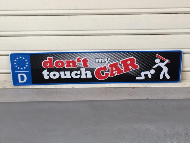 ユーロナンバープレート風 don't touch my car < 自動車/バイク ユーロナンバープレート風 don't touch my car < 自動車/バイク