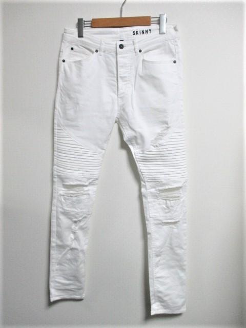 ☆H&M エイチアンドエム ダメージ加工 バイカー スキニーパンツ/メンズ/30☆新品 < ブランド  ☆H&M エイチアンドエム ダメージ加工 バイカー スキニーパンツ/メンズ/30☆新品  < ブランドの