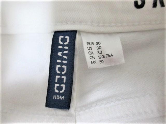 ☆H&M エイチアンドエム ダメージ加工 バイカー スキニーパンツ/メンズ/30☆新品 < ブランド  ☆H&M エイチアンドエム ダメージ加工 バイカー スキニーパンツ/メンズ/30☆新品 < ブランドの