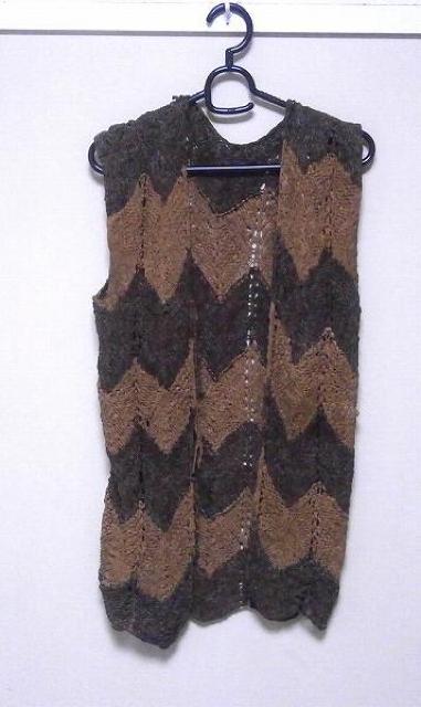 ◆革ベスト レザー編みこみ フリーサイズ < 女性ファッション  ◆革ベスト レザー編みこみ フリーサイズ  < 女性ファッションの