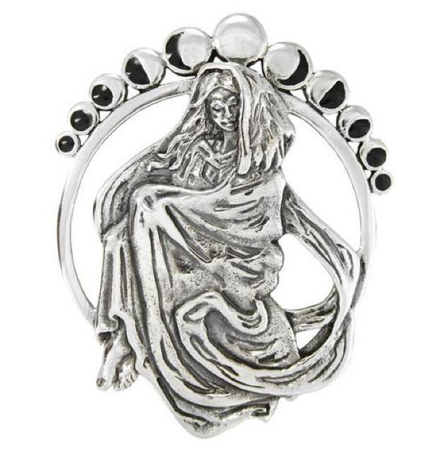 MM: Silver Moon Phase Goddess Pendant < 女性アクセサリー/時計  MM: Silver Moon Phase Goddess Pendant  < 女性アクセサリー/時計の