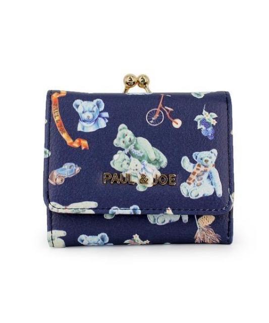 Paul & Joe ポールアンドジョーアクセソワ 三つ折り財布 ミニ財布 ベアプリント < 女性ファッション  Paul & Joe ポールアンドジョーアクセソワ 三つ折り財布 ミニ財布 ベアプリント  < 女性ファッションの