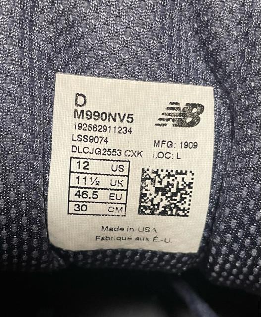 NEW BALANCE M990NV5 MADE IN U.S.A. ニューバランス 990 V5 メンズ ネイビー 30cm < 男性ファッション  NEW BALANCE M990NV5 MADE IN U.S.A. ニューバランス 990 V5 メンズ ネイビー 30cm < 男性ファッションの