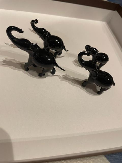 ゾウの親子ガラスの置物 インテリア < インテリア/ライフ ゾウの親子ガラスの置物 インテリア < インテリア/ライフの