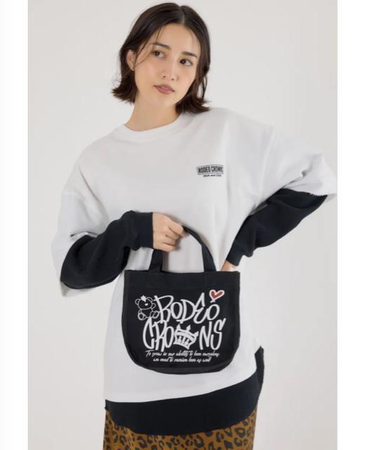 ロデオクラウンズ★ BRIDGE BEAR LOGO TOTE(ブラック) < ブランド ロデオクラウンズ★ BRIDGE BEAR LOGO TOTE(ブラック) < ブランドの
