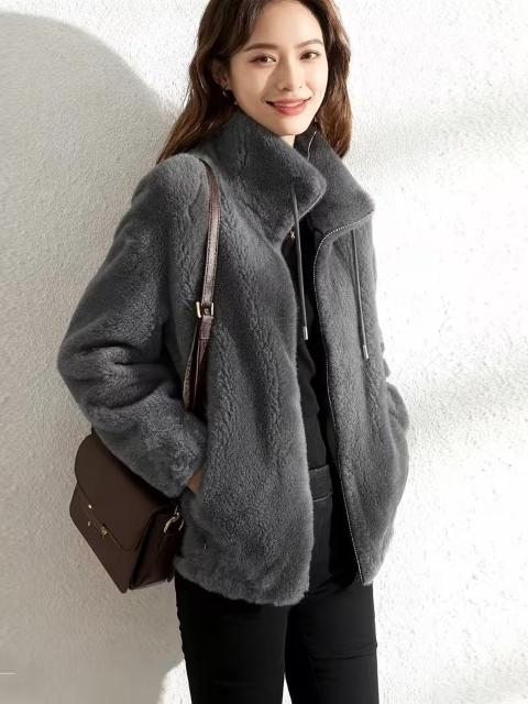 即完売注意★1990円★レディース 韓国風 冬用ジャケット -両面フリースコート フロントボタン留め&ポケット付き 日本サイズM < 女性ファッション 即完売注意★1990円★レディース 韓国風 冬用ジャケット -両面フリースコート フロントボタン留め&ポケット付き 日本サイズM < 女性ファッションの