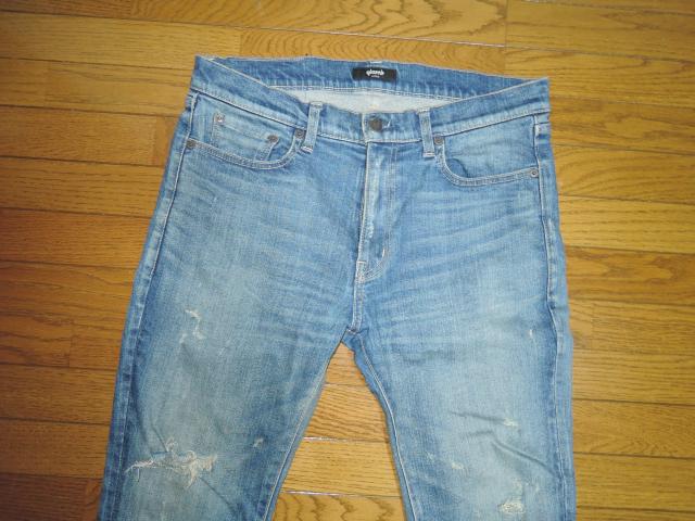 glamb �O���� �_���[�W���H �f�j�� L �C���f�B�S �X�g���b�` �p���c DAMAGE DENIM PANTS �� �u�����h�� 
