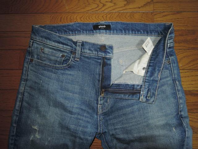 glamb �O���� �_���[�W���H �f�j�� L �C���f�B�S �X�g���b�` �p���c DAMAGE DENIM PANTS �� �u�����h�� 