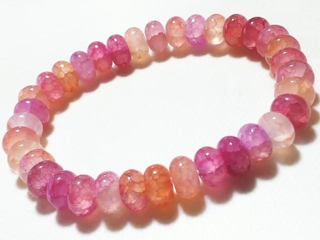 天然石★龍紋瑪瑙(ピンク) 8mm ブレス < 女性アクセサリー/時計 天然石★龍紋瑪瑙(ピンク) 8mm ブレス < 女性アクセサリー/時計の