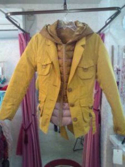 黄色ジャケットインナーダウンコート3ウェ イ便利秋冬春用M < 女性ファッション  黄色ジャケットインナーダウンコート3ウェ イ便利秋冬春用M  < 女性ファッションの