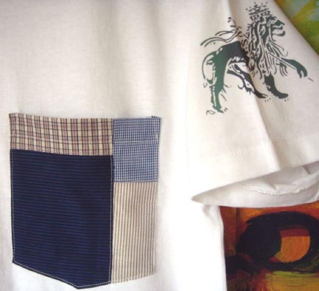 レゲエ Jah Lion ジャーライオン パッチワーク ポケット Tシャツ < 男性ファッション  レゲエ Jah Lion ジャーライオン パッチワーク ポケット Tシャツ < 男性ファッションの