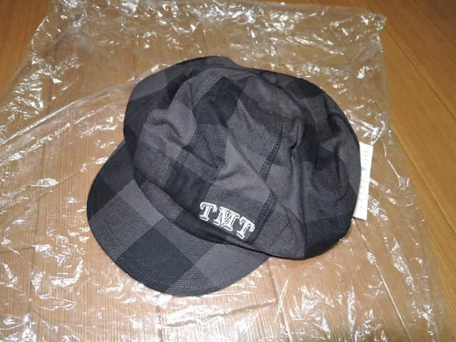新品TMTバッファローチェック柄ハンチング灰黒キャスケット < ブランド 新品TMTバッファローチェック柄ハンチング灰黒キャスケット < ブランドの