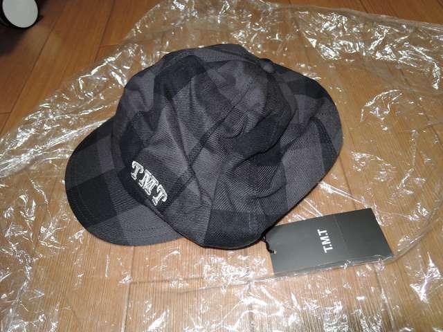 新品TMTバッファローチェック柄ハンチング灰黒キャスケット < ブランド 新品TMTバッファローチェック柄ハンチング灰黒キャスケット < ブランドの