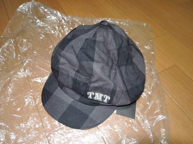 新品TMTバッファローチェック柄ハンチング灰黒キャスケット < ブランド 新品TMTバッファローチェック柄ハンチング灰黒キャスケット < ブランドの