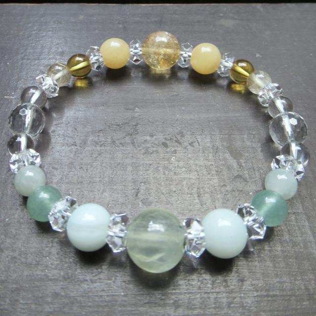 シトリンxプレナイトxアラゴナイトxアマゾナイト 天然石 < 女性アクセサリー/時計 シトリンxプレナイトxアラゴナイトxアマゾナイト 天然石 < 女性アクセサリー/時計の