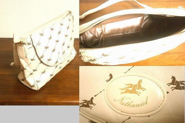 ◆Nathanie ナサニエル ショルダーバッグ ホワイト レディース < 女性ファッション  ◆Nathanie ナサニエル ショルダーバッグ ホワイト レディース < 女性ファッションの