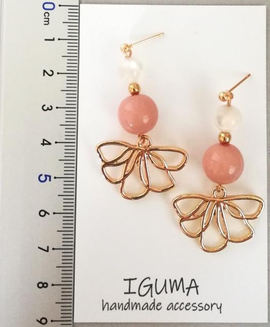 ハンドメイドピアス ゴールドフラワー < 女性ファッション  ハンドメイドピアス ゴールドフラワー < 女性ファッションの