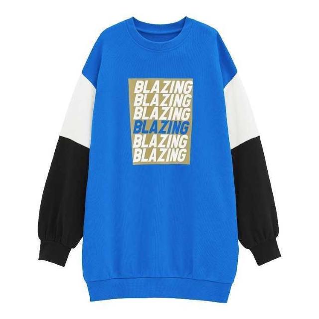 GUグラフィックキングサイズスウェットプルオーバー(長袖) 綿100% BLUE ブルー フリーサイズ FREE SIZE < ブランド  GUグラフィックキングサイズスウェットプルオーバー(長袖) 綿100% BLUE ブルー フリーサイズ FREE SIZE  < ブランドの