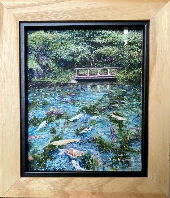 絵画 水彩画 ガッシュ水彩・透明水彩『モネの池』新品・真作保証 原画 < ホビー  絵画 水彩画 ガッシュ水彩・透明水彩『モネの池』新品・真作保証 原画 < ホビーの