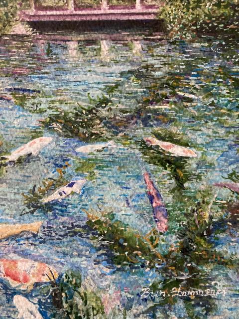 絵画 水彩画 ガッシュ水彩・透明水彩『モネの池』新品・真作保証 原画 < ホビー  絵画 水彩画 ガッシュ水彩・透明水彩『モネの池』新品・真作保証 原画 < ホビーの