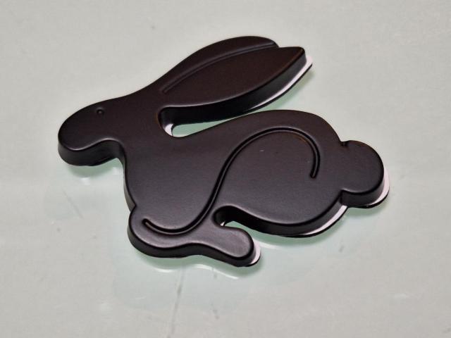 ●VWラビット Rabbit メタル製 MAD BLACK マッドブラック仕様 スモール エンブレム! < 自動車/バイク ●VWラビット Rabbit メタル製 MAD BLACK マッドブラック仕様 スモール エンブレム! < 自動車/バイク