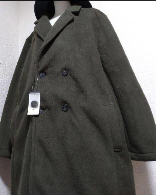 新品タグ5L★men's★フリース★ダブルコート < 男性ファッション  新品タグ5L★men's★フリース★ダブルコート < 男性ファッションの