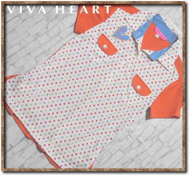 ビバハート アップリケ付き切替半袖ポロシャツ < レジャー/スポーツ ビバハート アップリケ付き切替半袖ポロシャツ < レジャー/スポーツの