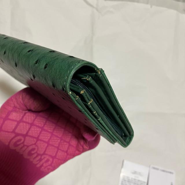 【保管未使用品】【オーストリッチ】 牛革・PU ナイロン / 二つ折り 長財布 < 女性ファッション 【保管未使用品】【オーストリッチ】 牛革・PU ナイロン / 二つ折り 長財布 < 女性ファッションの