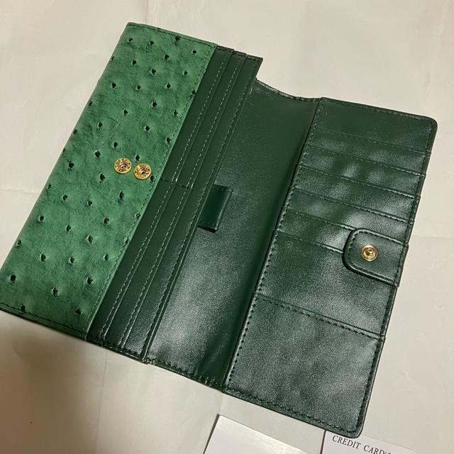 【保管未使用品】【オーストリッチ】 牛革・PU ナイロン / 二つ折り 長財布 < 女性ファッション 【保管未使用品】【オーストリッチ】 牛革・PU ナイロン / 二つ折り 長財布 < 女性ファッションの