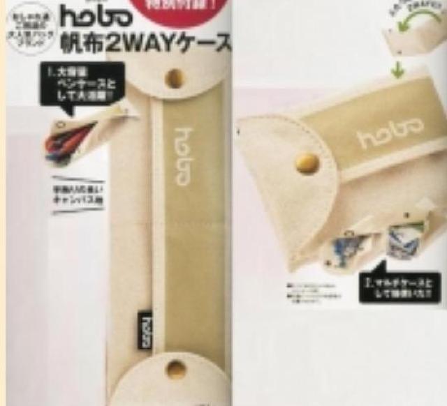 ストリートジャック雑誌付録★hobo 帆布2WAYケース★ < 男性ファッション  ストリートジャック雑誌付録★hobo 帆布2WAYケース★  < 男性ファッションの