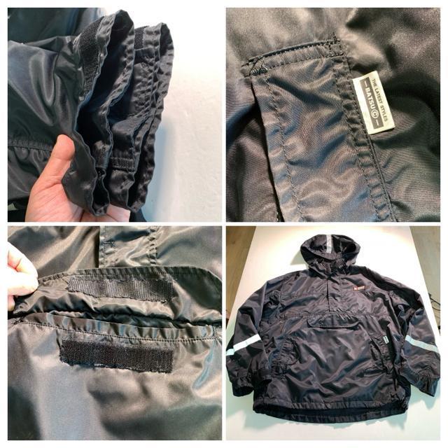 90's メンズ BA-TSU ナイロンジャケット アノラックパーカー 黒 Lサイズ バイカージャケット < 男性ファッション 90's メンズ BA-TSU ナイロンジャケット アノラックパーカー 黒 Lサイズ バイカージャケット < 男性ファッションの