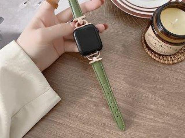 Apple Watch アップル ウォッチ フェイクレザー ブレスレット バンド 42/44/45mm グリーン+ローズバックル < 女性アクセサリー/時計 Apple Watch アップル ウォッチ フェイクレザー ブレスレット バンド 42/44/45mm グリーン+ローズバックル < 女性アクセサリー/時計の