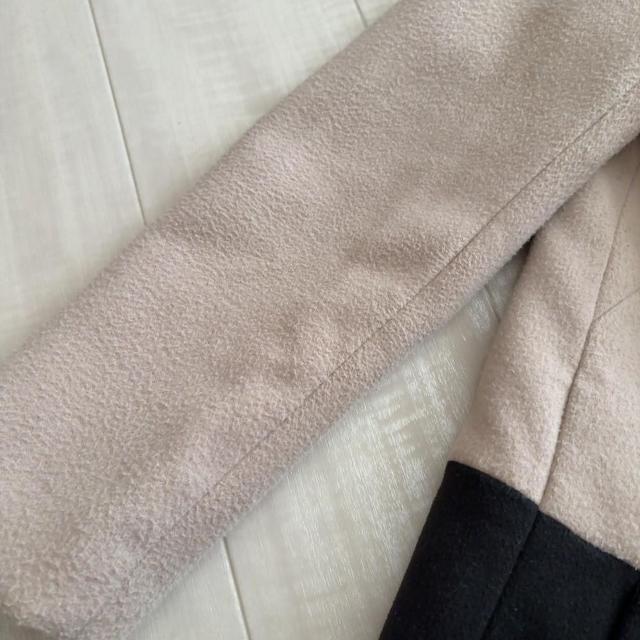 ◆AG by aquagirl/エージーバイアクアガール◆バイカラーノーカラーコート★ベージュS*シンプルコーデ♪ < ブランド ◆AG by aquagirl/エージーバイアクアガール◆バイカラーノーカラーコート★ベージュS*シンプルコーデ♪ < ブランドの