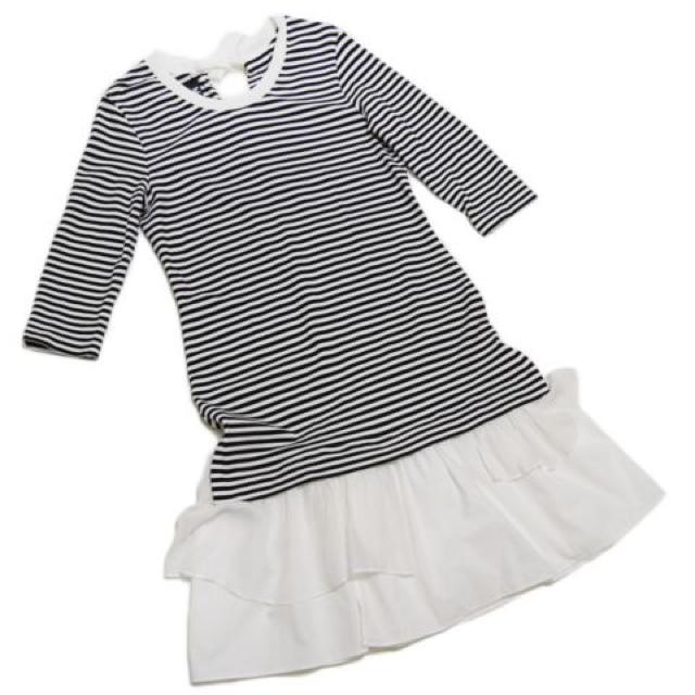 新品モスキーノ 白黒ボーダー 七分袖ワンピース #38 MOSCH < ブランド 新品モスキーノ 白黒ボーダー 七分袖ワンピース #38 MOSCH < ブランドの